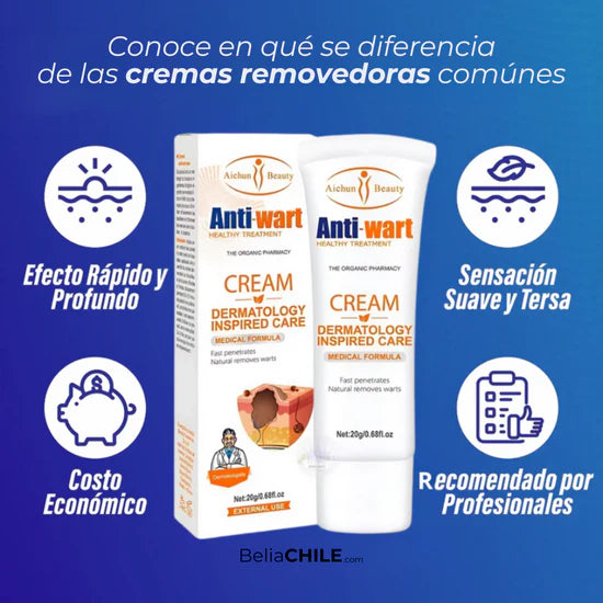 AntiWart® Crema Removedor de Verrugas Potente – Resultados Visibles