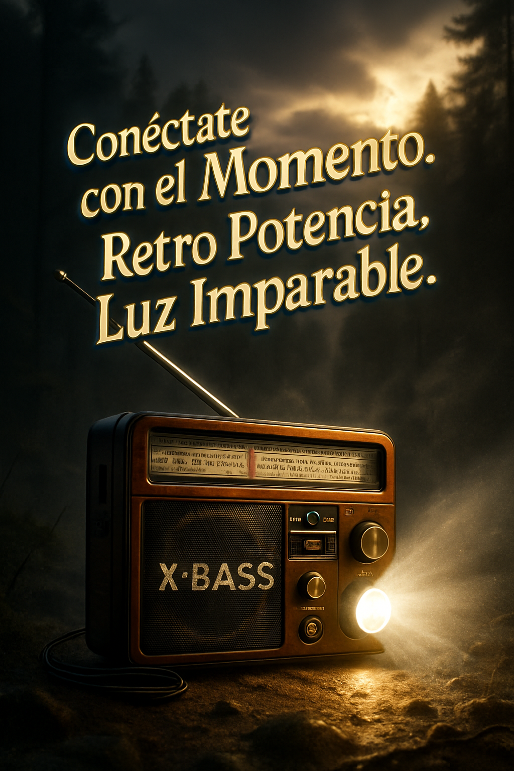 Radio Linterna Portátil Solar Bluetooth