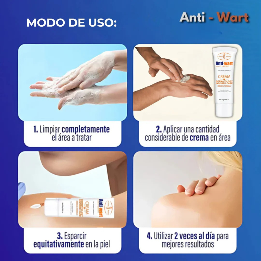 AntiWart® Crema Removedor de Verrugas Potente – Resultados Visibles
