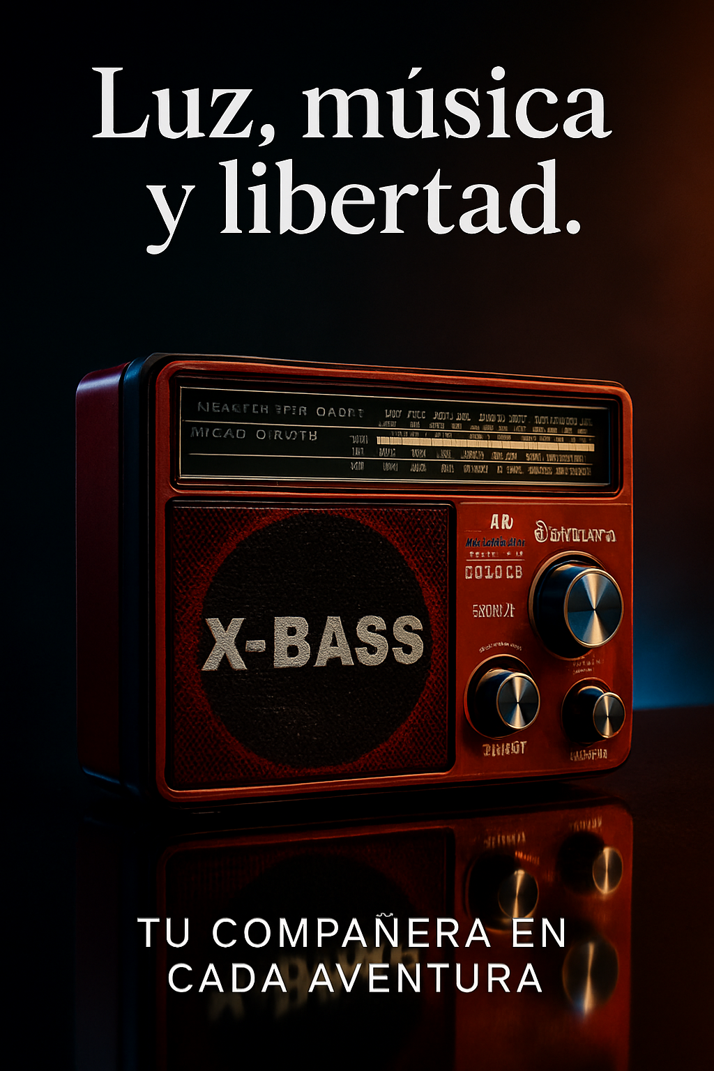 Radio Linterna Portátil Solar Bluetooth