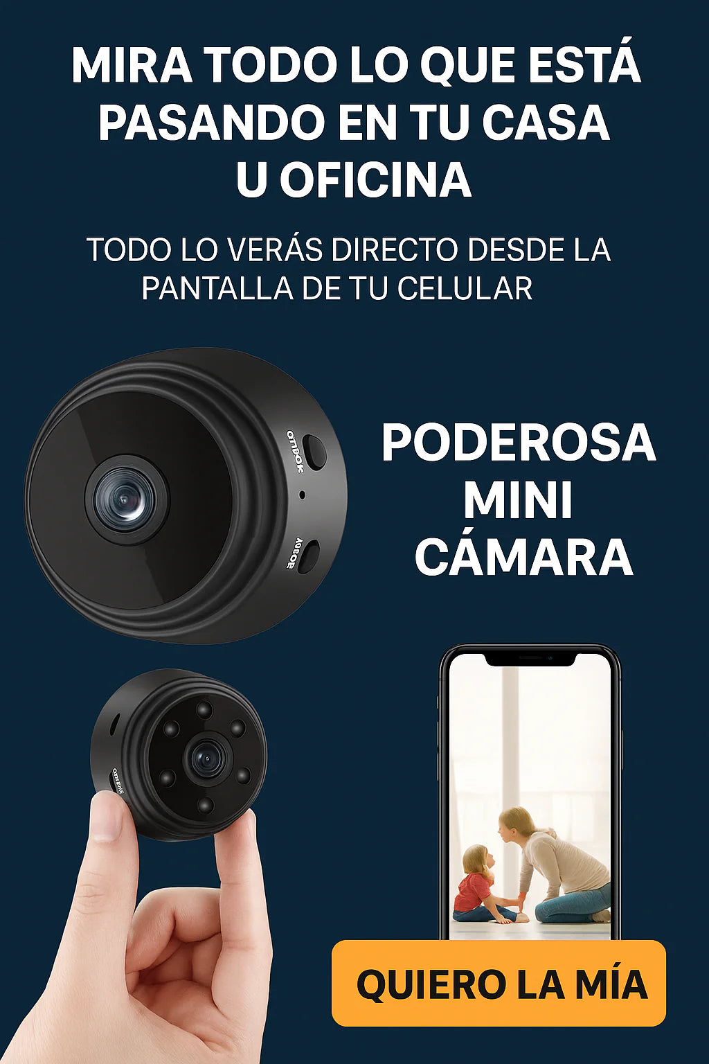 Mini Cámara ShadowView™ Discreción y Potencia en tu Bolsillo