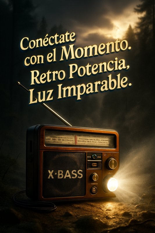 Radio Linterna Portátil Solar Bluetooth